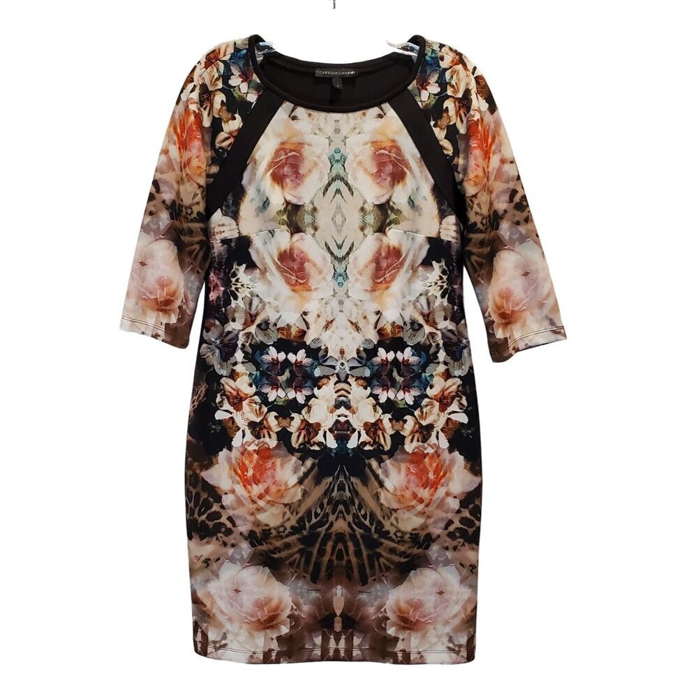 Chris McLaughlin Pullover Sheath Stretch 3/4 Length Sleeve Dress Women's Size 6